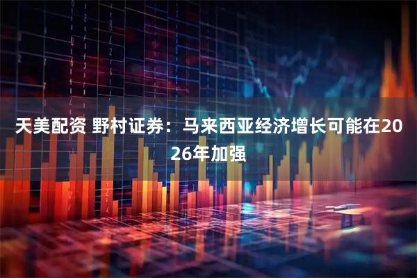 天美配资 野村证券：马来西亚经济增长可能在2026年加强